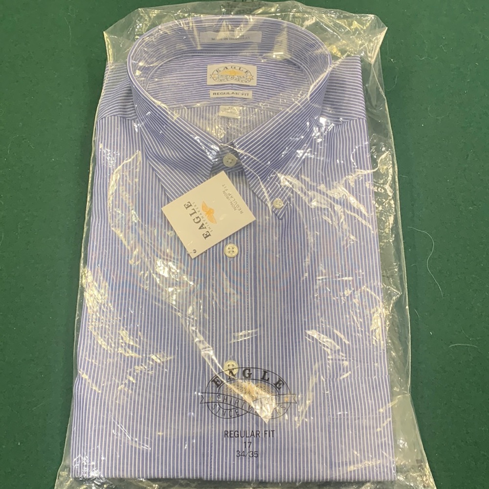 Eagle shirtmakers long sleeve dress shirt 17 34/35